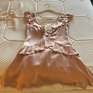 NBD light pink silk dress. Size xs